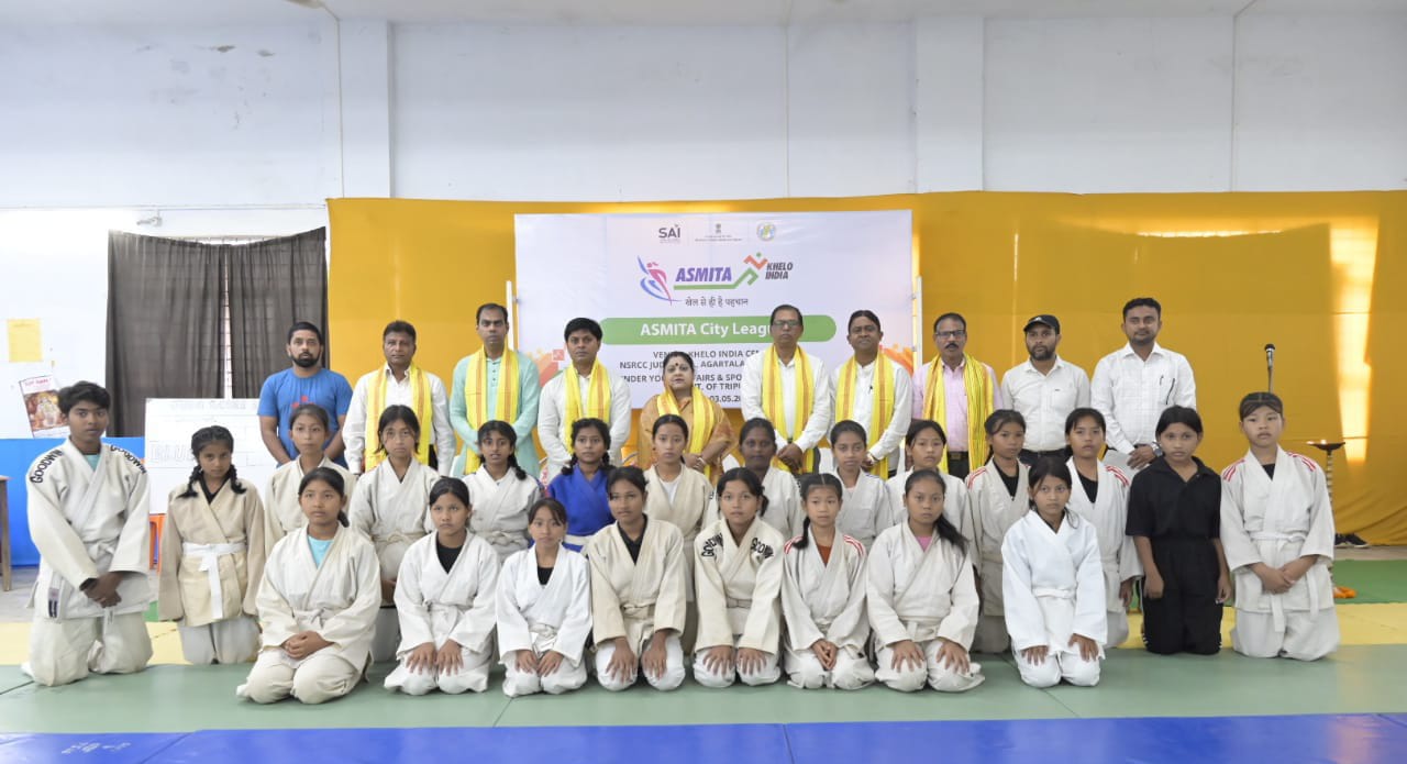ASMITA CITY LEAGUE 2025 Women's Judo Championship! Organized by Khelo India under DYAS, at NSRCC Building, Agartala on May 3, 2025.