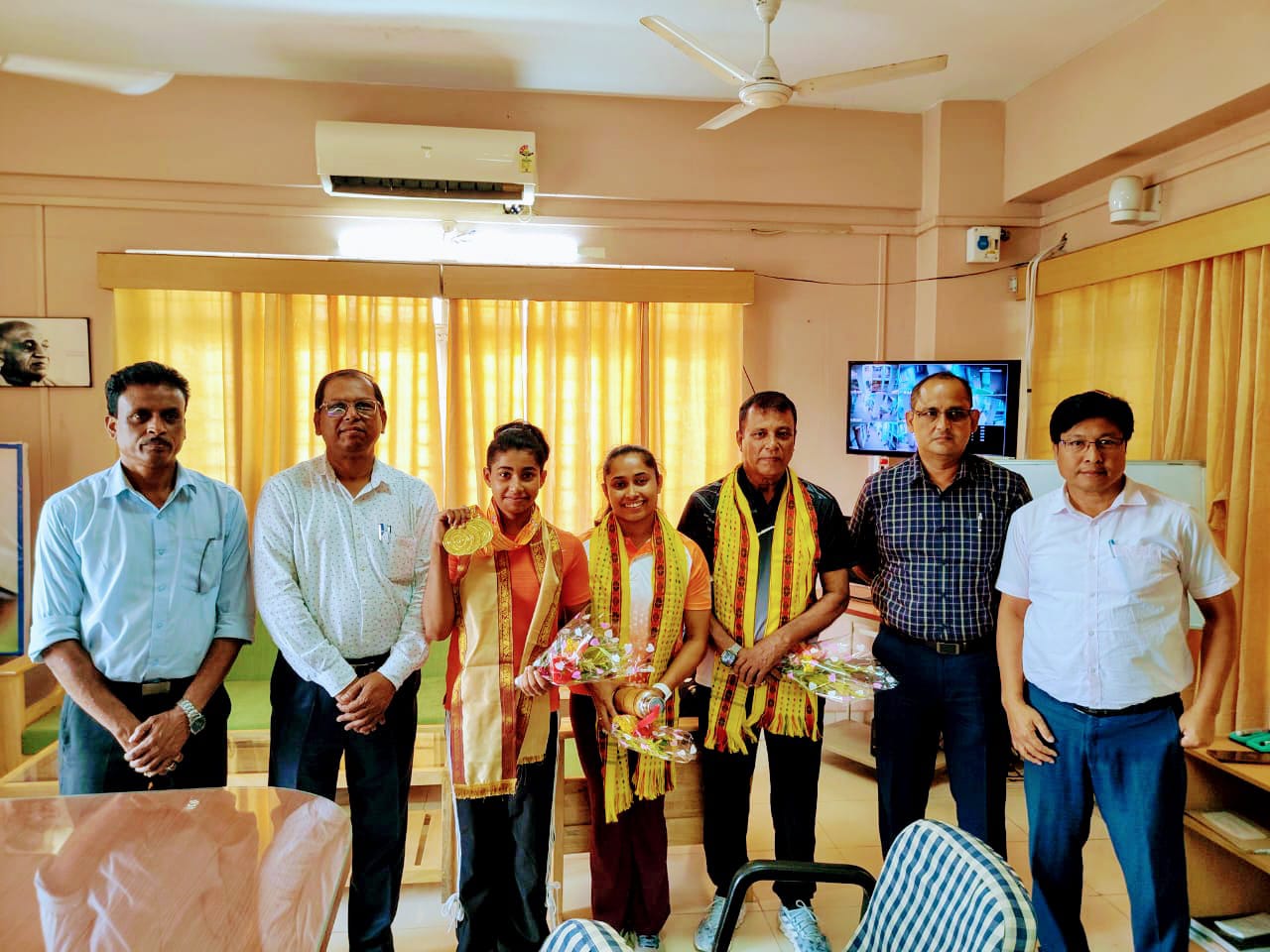 Sreeparna Debnath won 4 gold medal junior artistic gymnastics championships, held at pune 2025-26.