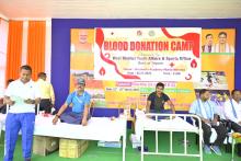Blood Donation Camp 2025 organized by west district YAS office